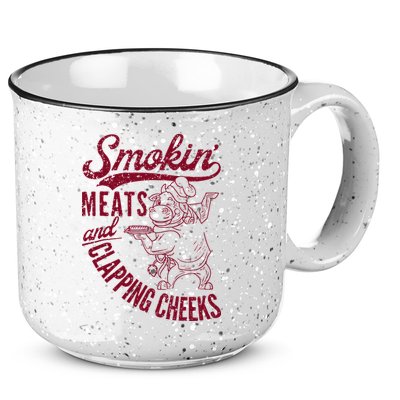 Smoking Meats And Clapping Cheeks 15oz Campfire Ceramic Mug