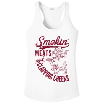 Smoking Meats And Clapping Cheeks Ladies PosiCharge Competitor Racerback Tank