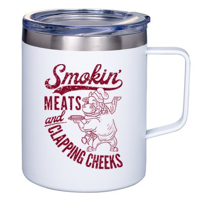 Smoking Meats And Clapping Cheeks 12oz Stainless Steel Coffee Mug