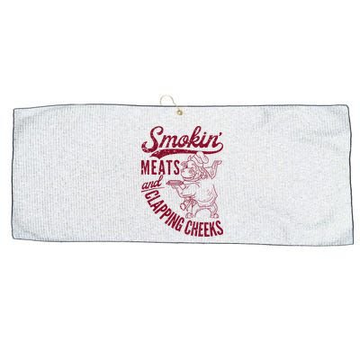 Smoking Meats And Clapping Cheeks Large Microfiber Waffle Golf Towel