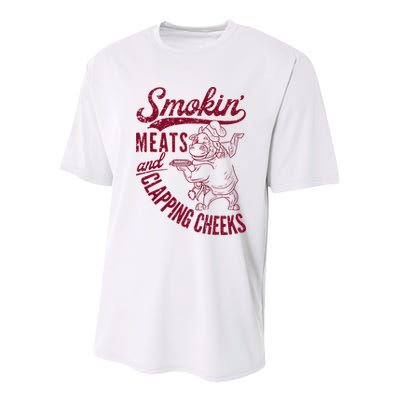 Smoking Meats And Clapping Cheeks Youth Performance Sprint T-Shirt
