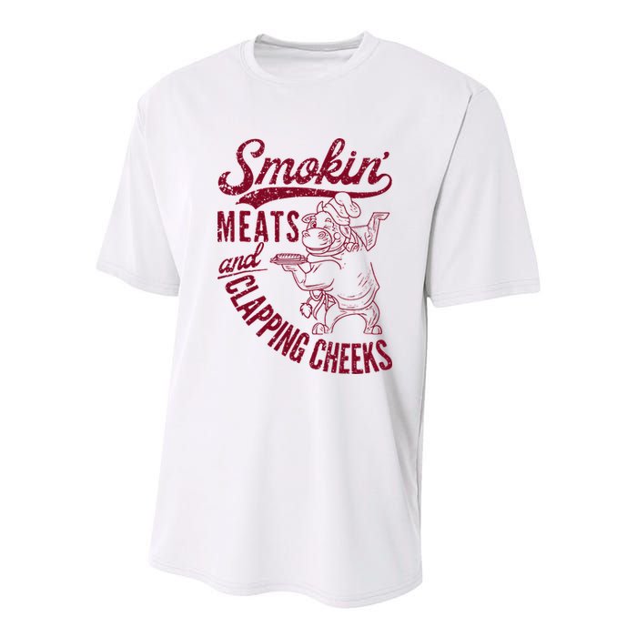 Smoking Meats And Clapping Cheeks Youth Performance Sprint T-Shirt