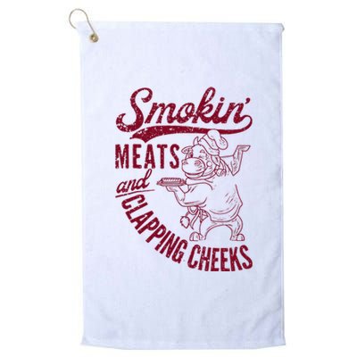 Smoking Meats And Clapping Cheeks Platinum Collection Golf Towel