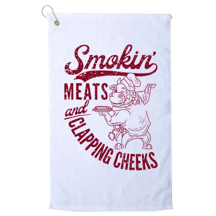 Smoking Meats And Clapping Cheeks Golf Towel