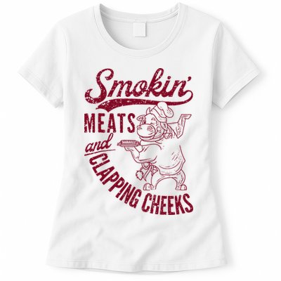 Smoking Meats And Clapping Cheeks Womens T-Shirt