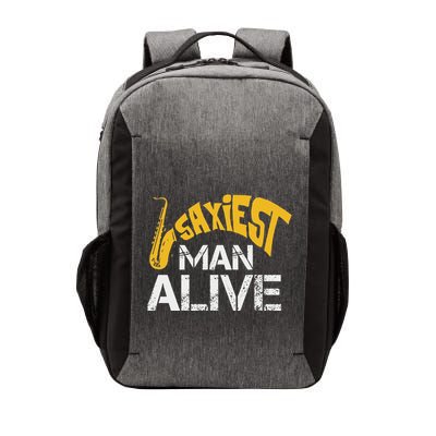 Saxiest Man Alive Saxophone Band Geek Instrument Player Vector Backpack