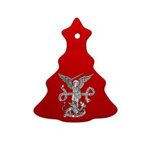 St Michael Archangel Catholic Angel Defend Us Gift Ceramic Tree Ornament