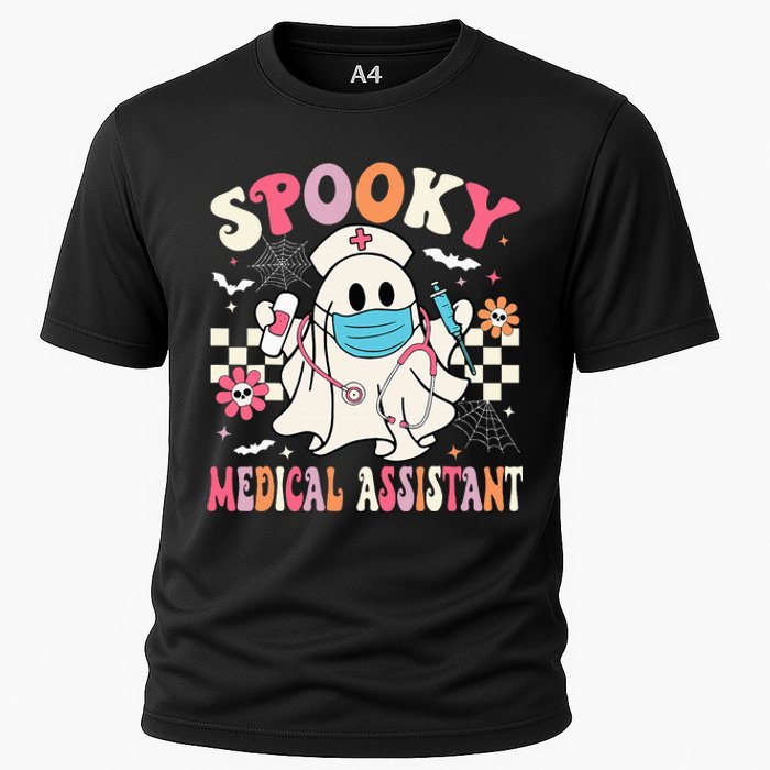 Spooky Medical Assistant Cute Halloween Med Assistant Cooling Performance Crew T-Shirt