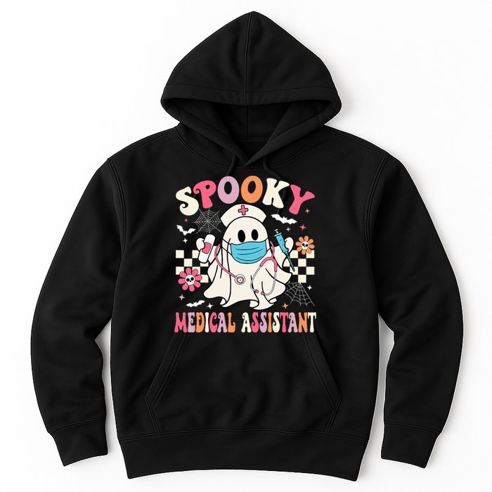 Spooky Medical Assistant Cute Halloween Med Assistant Hoodie