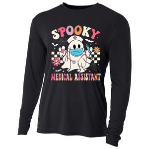 Spooky Medical Assistant Cute Halloween Med Assistant Cooling Performance Long Sleeve Crew