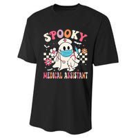 Spooky Medical Assistant Cute Halloween Med Assistant Performance Sprint T-Shirt