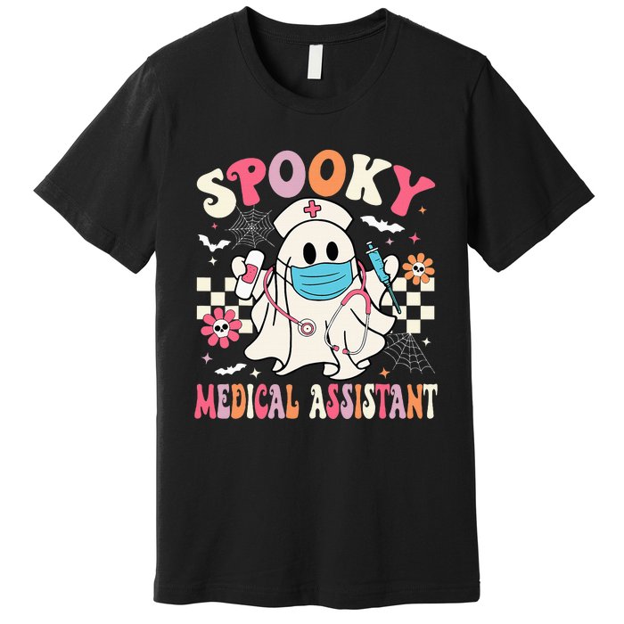 Spooky Medical Assistant Cute Halloween Med Assistant Premium T-Shirt