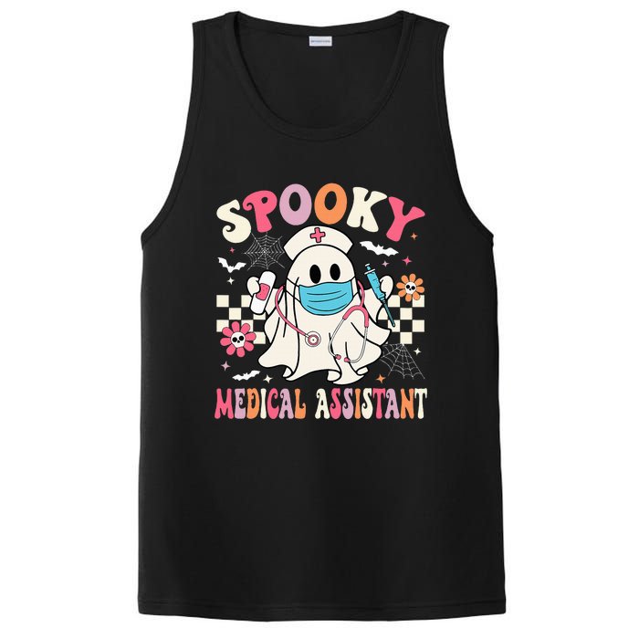 Spooky Medical Assistant Cute Halloween Med Assistant PosiCharge Competitor Tank