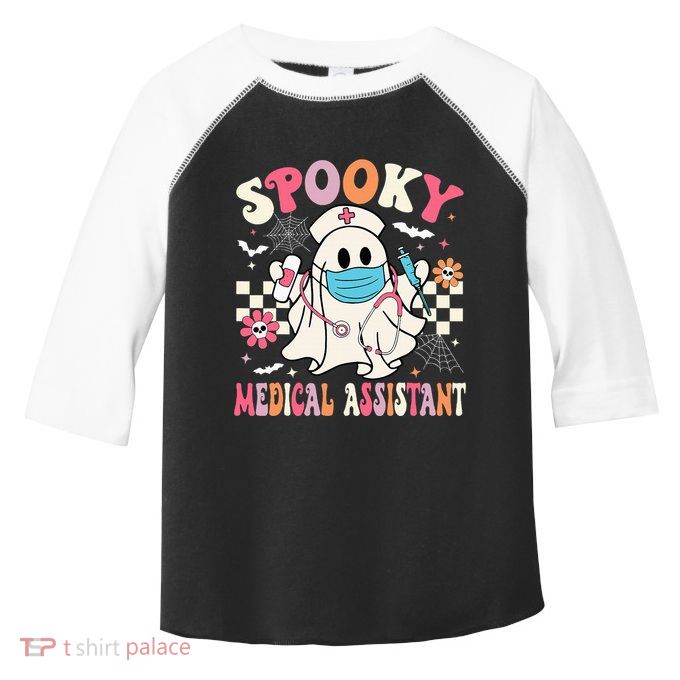 Spooky Medical Assistant Cute Halloween Med Assistant Toddler Fine Jersey T-Shirt