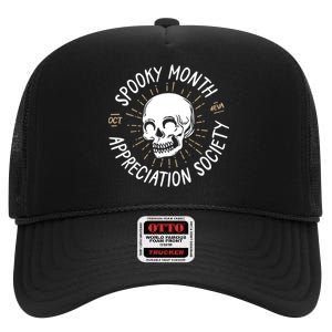 Spooky Month Appreciation Society High Crown Mesh Back Trucker Hat