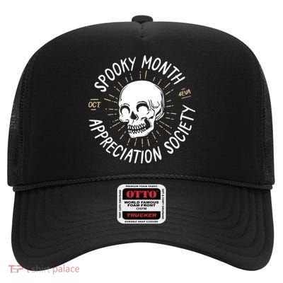 Spooky Month Appreciation Society High Crown Mesh Back Trucker Hat