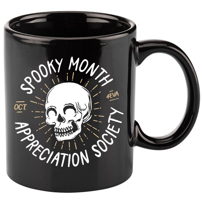 Spooky Month Appreciation Society 11oz C Handle Ceramic Mug