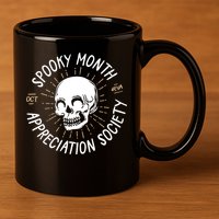 Spooky Month Appreciation Society 11oz C Handle Ceramic Mug