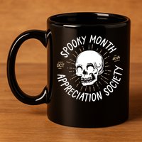 Spooky Month Appreciation Society 11oz C Handle Ceramic Mug