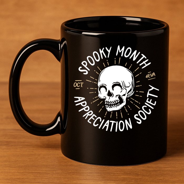 Spooky Month Appreciation Society 11oz C Handle Ceramic Mug
