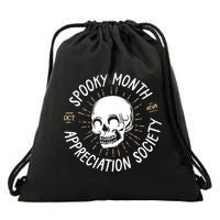 Spooky Month Appreciation Society Drawstring Bag