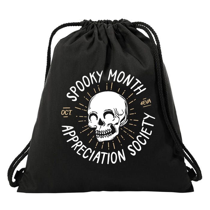 Spooky Month Appreciation Society Drawstring Bag