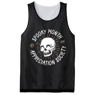 Spooky Month Appreciation Society Mesh Reversible Basketball Jersey Tank