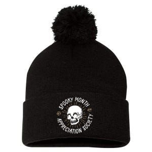 Spooky Month Appreciation Society Pom Pom 12in Knit Beanie