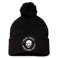 Spooky Month Appreciation Society Pom Pom 12in Knit Beanie