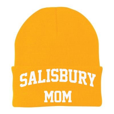 Salisbury Mom Arch College University Font Knit Cap Winter Beanie