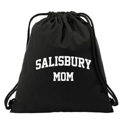 Salisbury Mom Arch College University Font Drawstring Bag