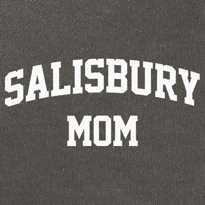 Salisbury Mom Arch College University Font Cotton Canvas Backpack