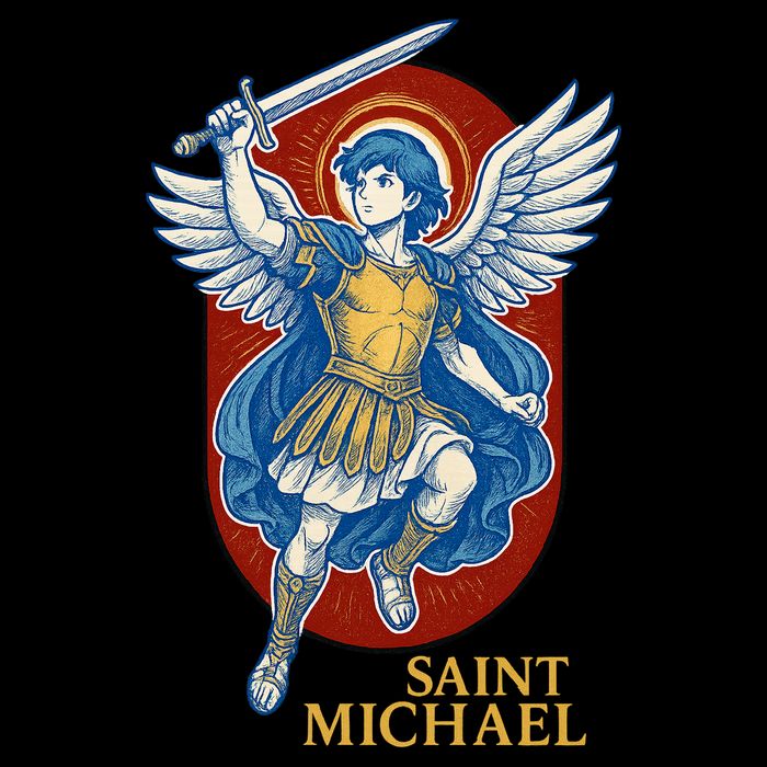 Saint Michael Anime 16 in Basic Backpack