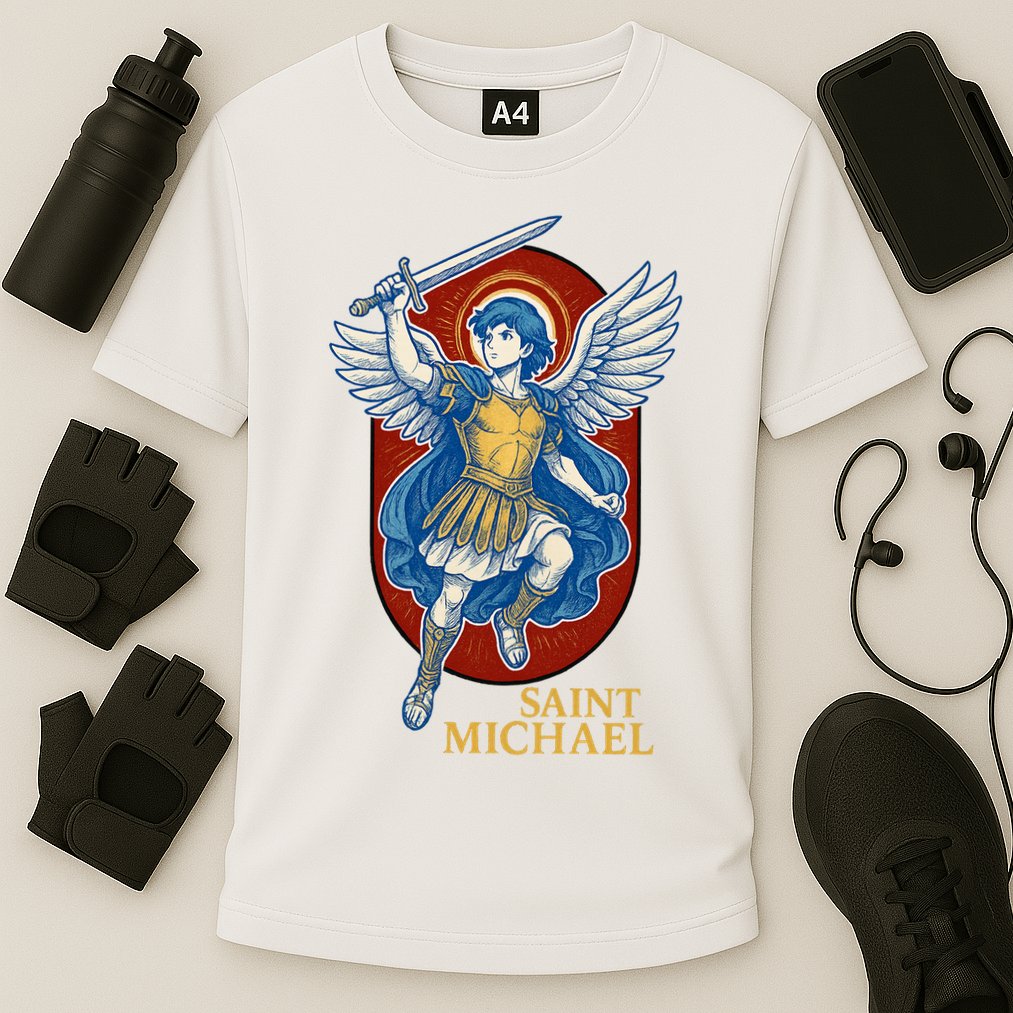 Saint Michael Anime Cooling Performance Crew T-Shirt
