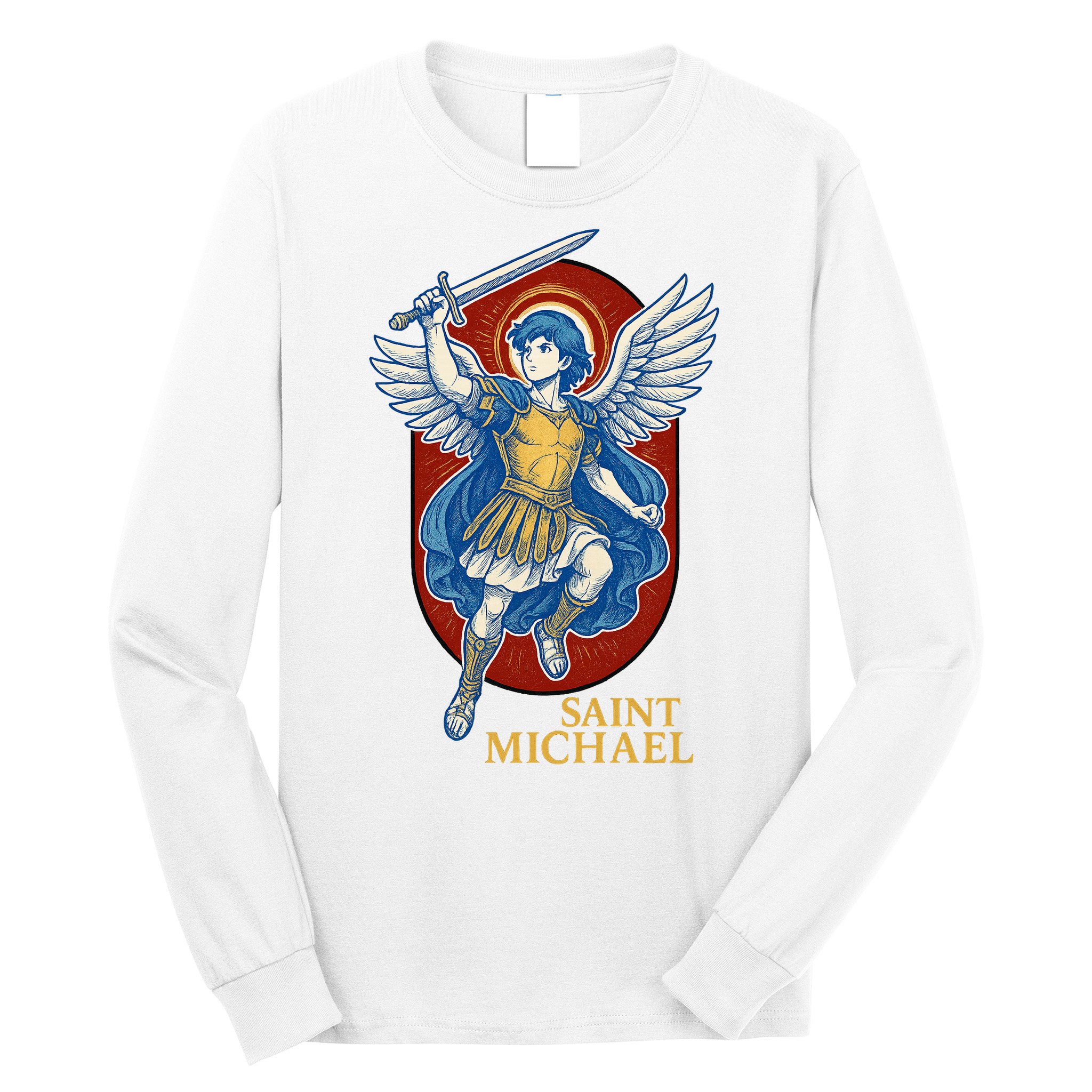 Saint Michael Anime Long Sleeve Shirt