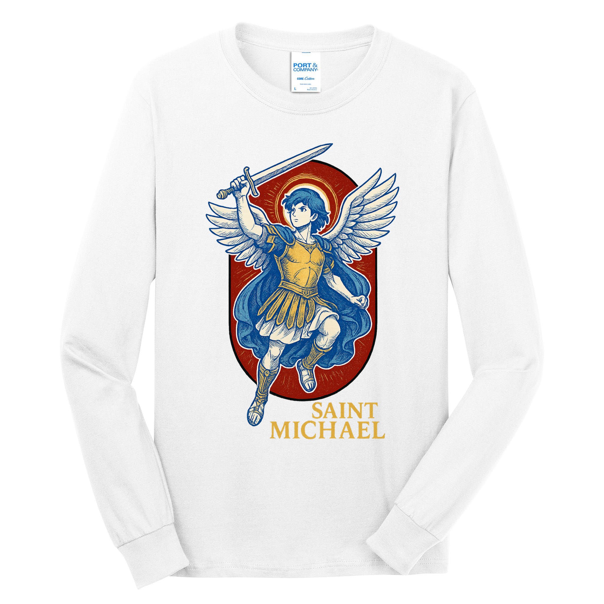 Saint Michael Anime Tall Long Sleeve T-Shirt