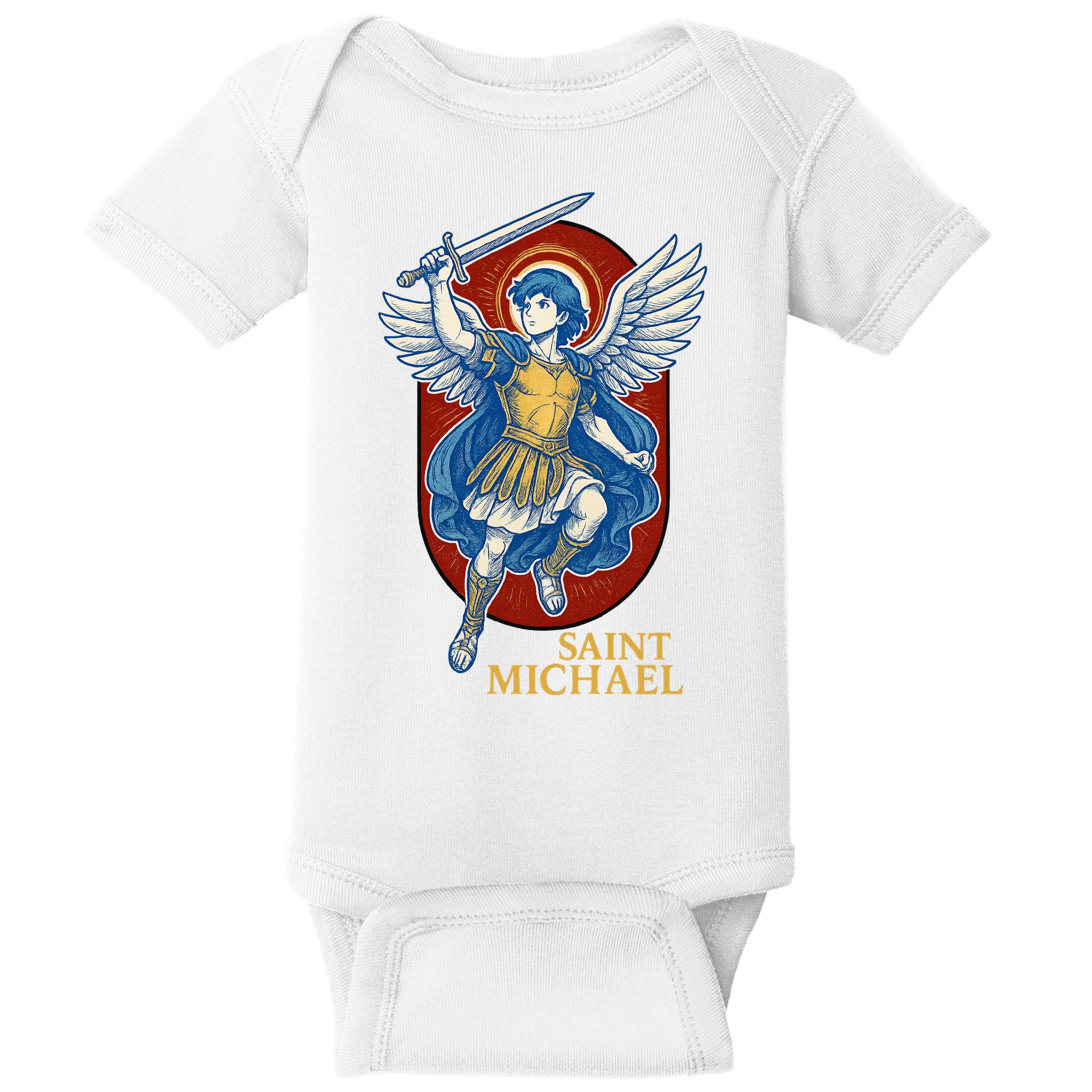 Saint Michael Anime Baby Bodysuit