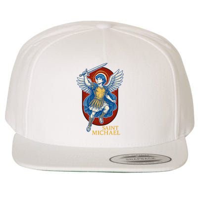 Saint Michael Anime Wool Snapback Cap