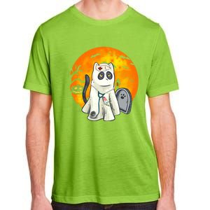 Spooky Meows And Caring Spirit Cat Lover Nurse Ghoscool Gift Cute Gift Adult ChromaSoft Performance T-Shirt