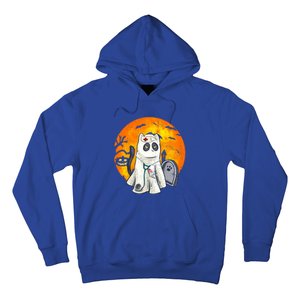 Spooky Meows And Caring Spirit Cat Lover Nurse Ghoscool Gift Cute Gift Hoodie