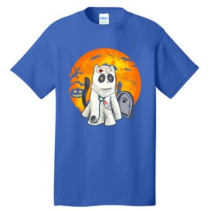 Spooky Meows And Caring Spirit Cat Lover Nurse Ghoscool Gift Cute Gift Tall T-Shirt