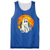 Spooky Meows And Caring Spirit Cat Lover Nurse Ghoscool Gift Cute Gift Mesh Reversible Basketball Jersey Tank