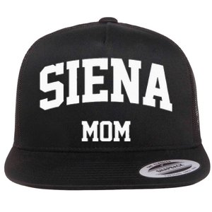 Siena Mom Arch College University Font Flat Bill Trucker Hat