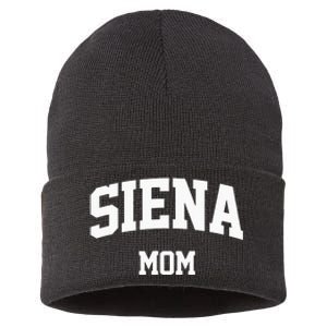 Siena Mom Arch College University Font Sustainable Knit Beanie