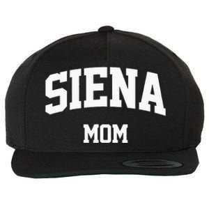 Siena Mom Arch College University Font Wool Snapback Cap