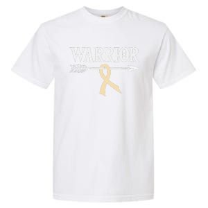 Spinal Muscular Atrophy Warrior Ivory Arrow Ribbon Garment-Dyed Heavyweight T-Shirt