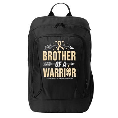 Spinal Muscular Atrophy Brother Of A Warrior Ivory Ribbon City Backpack