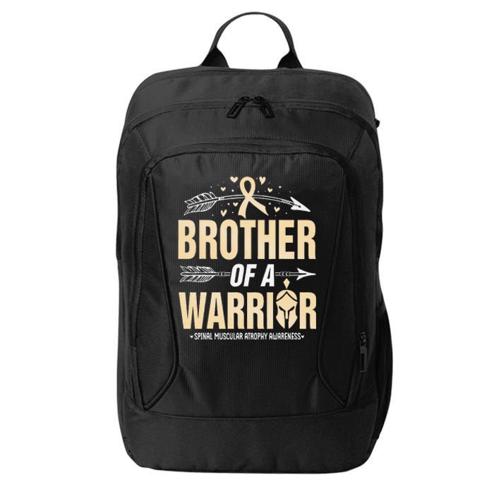 Spinal Muscular Atrophy Brother Of A Warrior Ivory Ribbon City Backpack