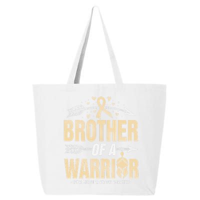 Spinal Muscular Atrophy Brother Of A Warrior Ivory Ribbon 25L Jumbo Tote