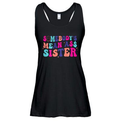 SomebodyS Mean Ass Sister Ladies Essential Flowy Tank